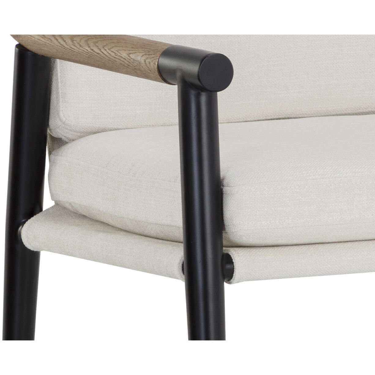 Meadow 38.25 inch Heather Ivory Tweed Counter Stool